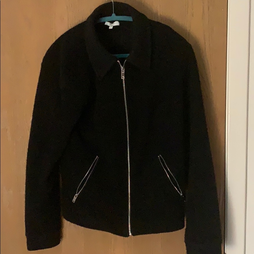 Reiss Black Zipped Jacket - S Size